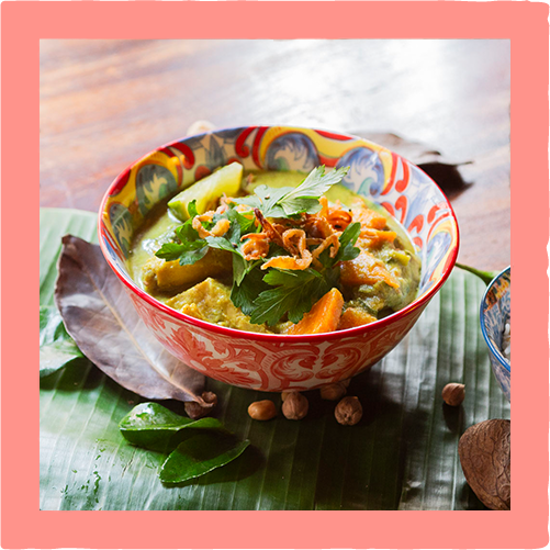 Indonesisches grünes Curry